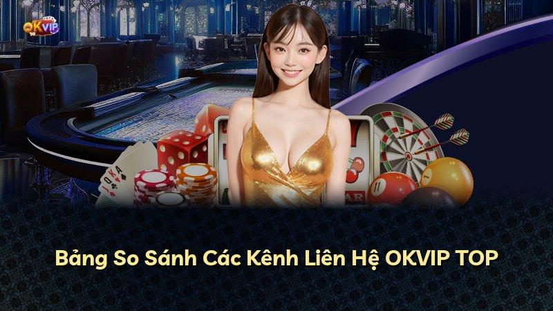 Bảng So Sánh Các Kênh Liên Hệ OKVIP TOP