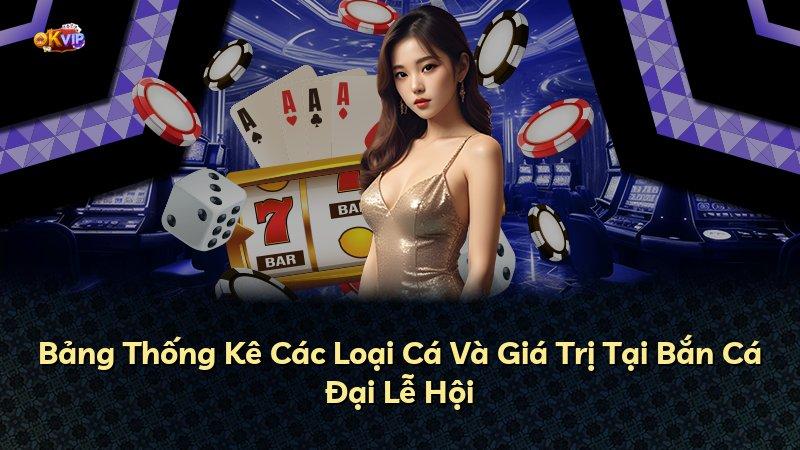 Bảng Thống Kê Các Loại Cá Và Giá Trị Tại Bắn Cá Đại Lễ Hội