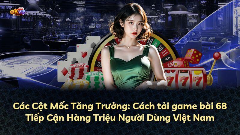 Các Cột Mốc Tăng Trưởng: Cách tải game bài 68 Tiếp Cận Hàng Triệu Người Dùng Việt Nam