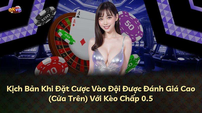 Kịch Bản Khi Đặt Cược Vào Đội Được Đánh Giá Cao (Cửa Trên) Với Kèo Chấp 0.5